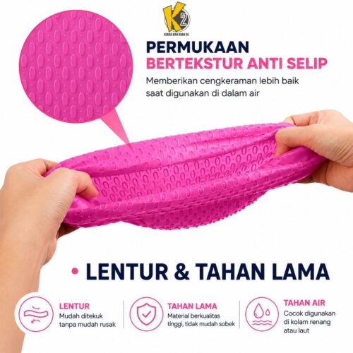 Kiara dan Kian OL Topi Renang Silikon Pria Wanita Anti Slip Waterproof Elastis Nyaman Swimming Cap