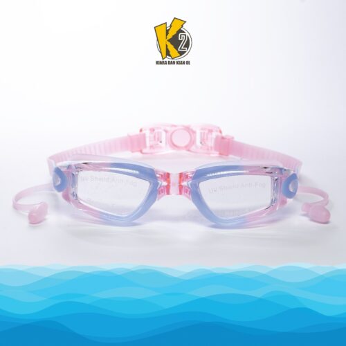 Kiara dan Kian OL Kacamata Renang Anak Pink Anti Kabut